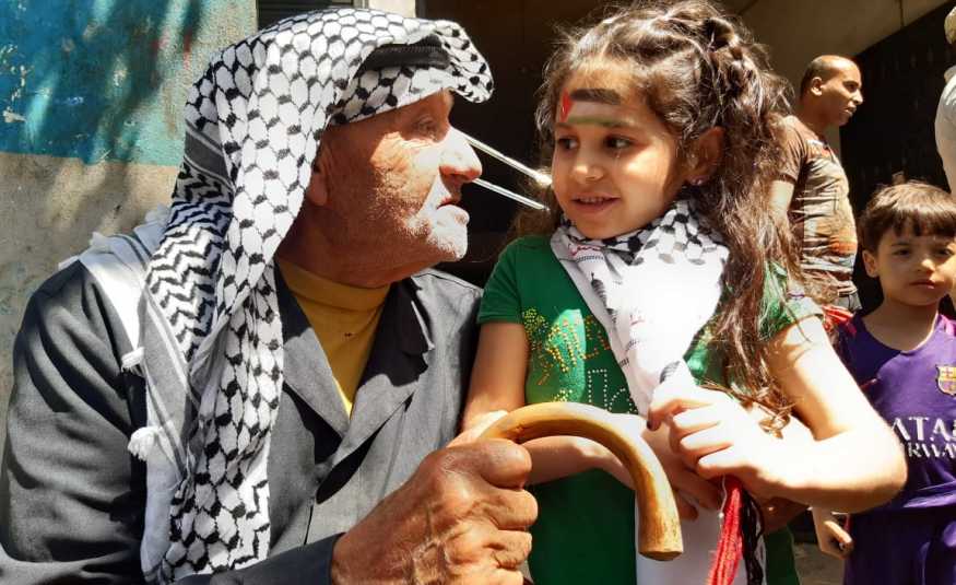 ذكرى النكبة في عين الحلوة :فلسطين أمانة من جيل الى جيل