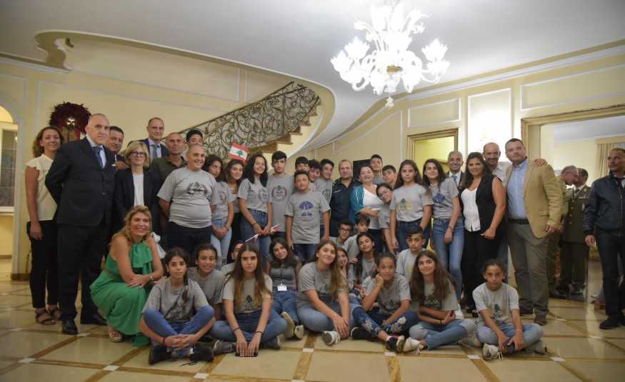 السفارة اللبنانية في روما تنظم استقبالاً لابناء الشهداء