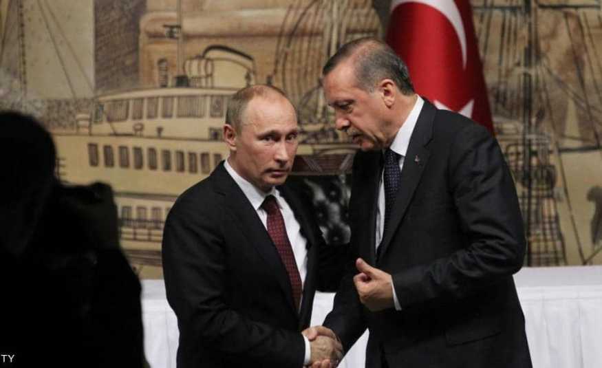 أردوغان لبوتين: هجمات جيش النظام السوري تهدد الأمن التركي