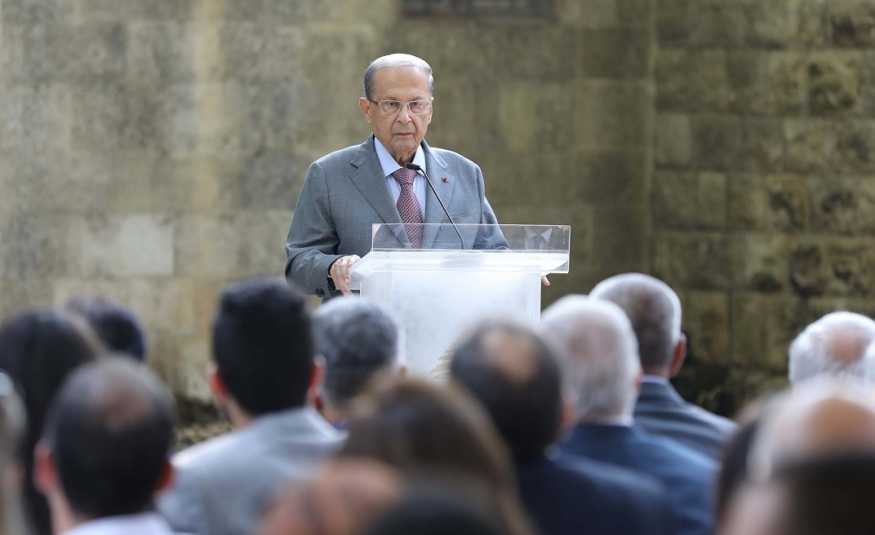 عون يغادر بيت الدين: طالما أنا معكم فلا خوف